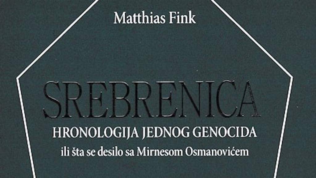 Promocija knjige o genocidu u Srebrenici novinara i historičara Matthiasa Finka