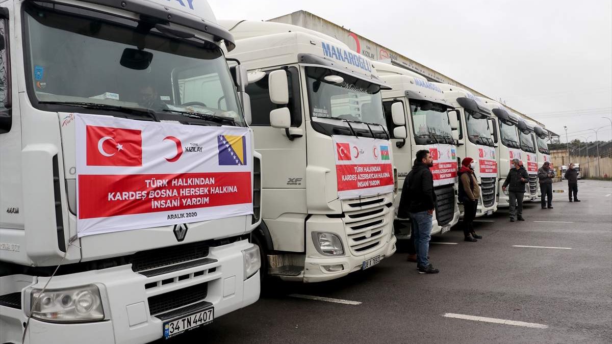 Turska: Devet kamiona humanitarne pomoći Crvenog polumjeseca krenulo prema Azerbejdžanu i BiH