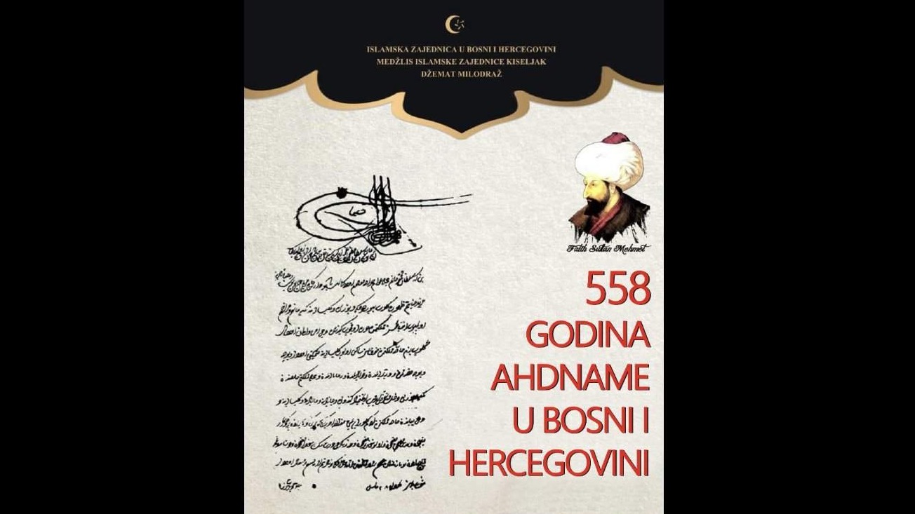 U petak obilježavanje 558. godišnjice Ahdname u Bosni i Hercegovini