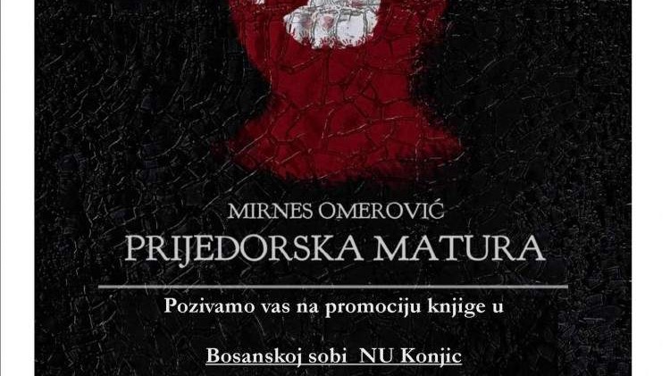 Promocija zbirke pjesama 'Prijedorska matura' u srijedu u Konjicu