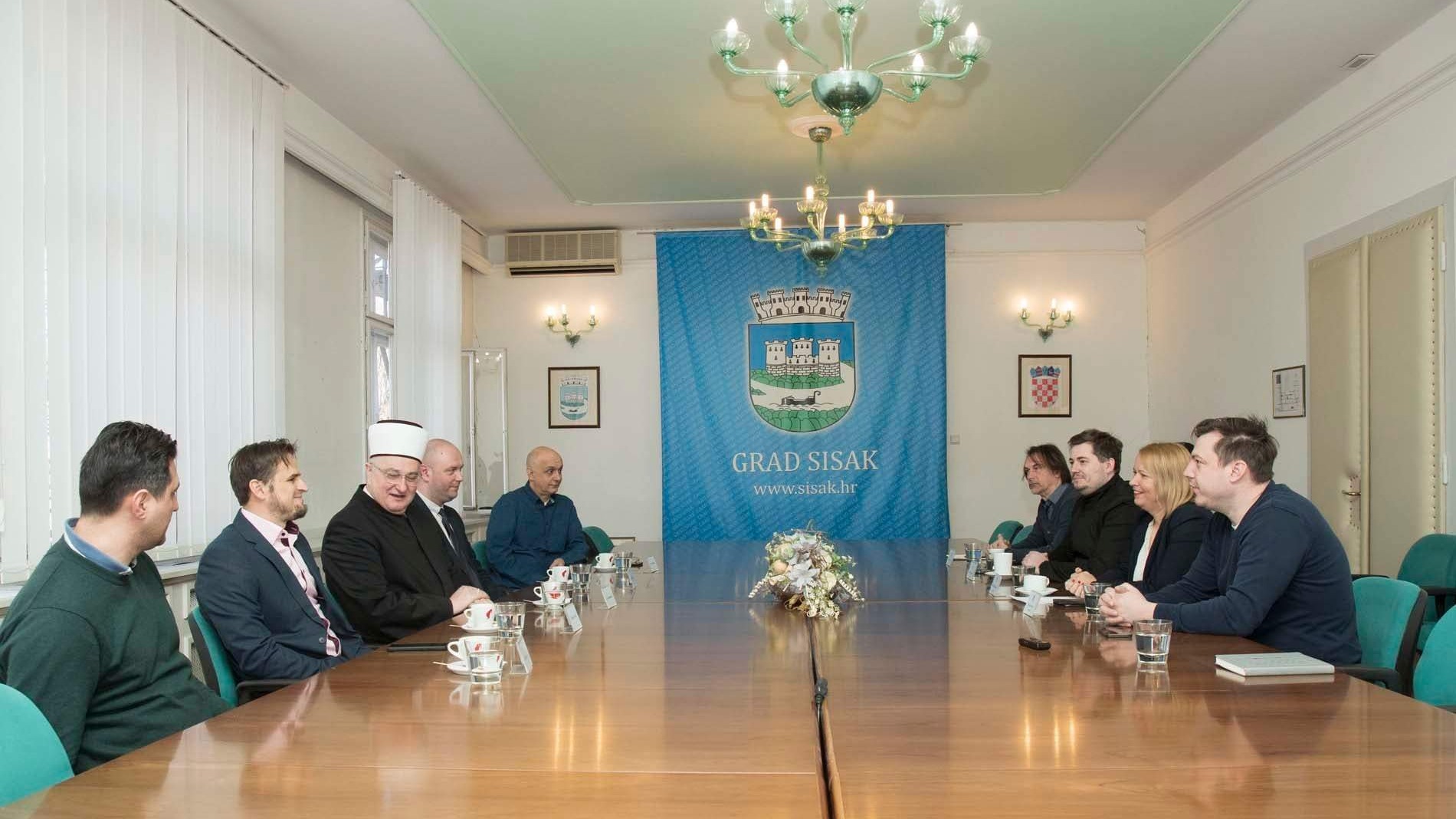 Muftija Hasanović posjetio gradonačelnicu Siska: Razgovarano o završnoj fazi izgradnje IKC-a u Sisku