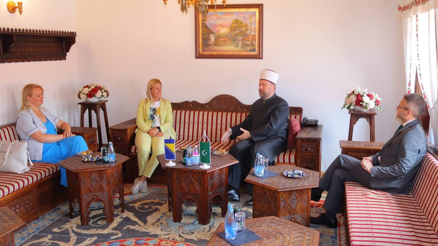 Premijerka Mehmedić i ministrica Subašić u bajramskoj posjeti muftiji zeničkom