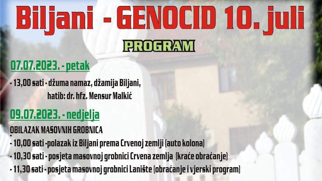 Medžlis Ključ organizuje obilježavanje 31. godišnjice stradanja Bošnjaka u Biljanima