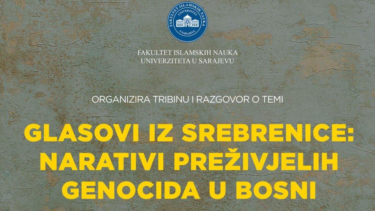 FIN: Tribina "Glasovi iz Srebrenice: Narativi preživjelih genocida u Bosni" 17. jula