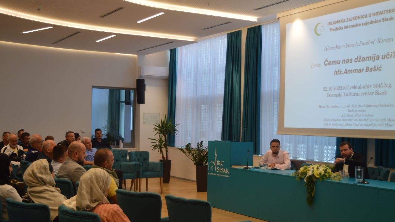 Hafiz Ammar Bašić održao predavanje u IKC Sisak: "Čemu nas džamija uči"?