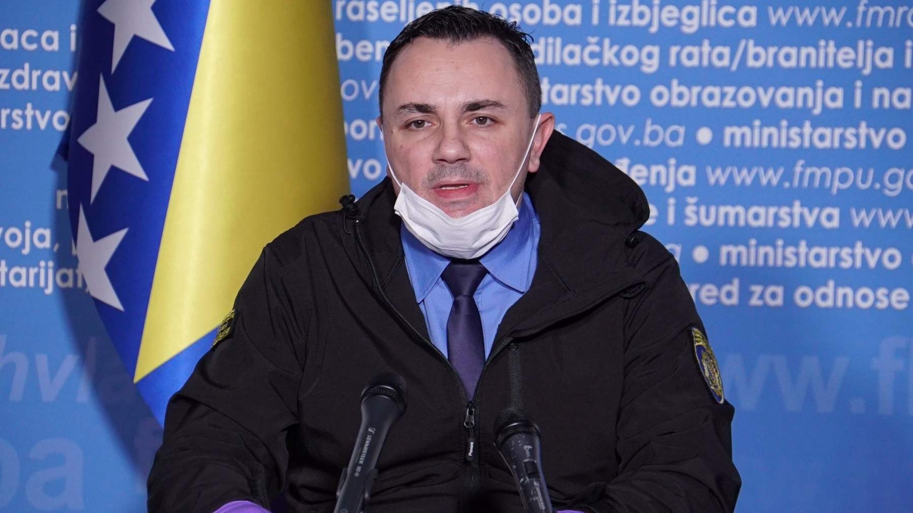 Ajdinović: U posljednjih 48 sati 282 osobe upućene u karantine u FBiH