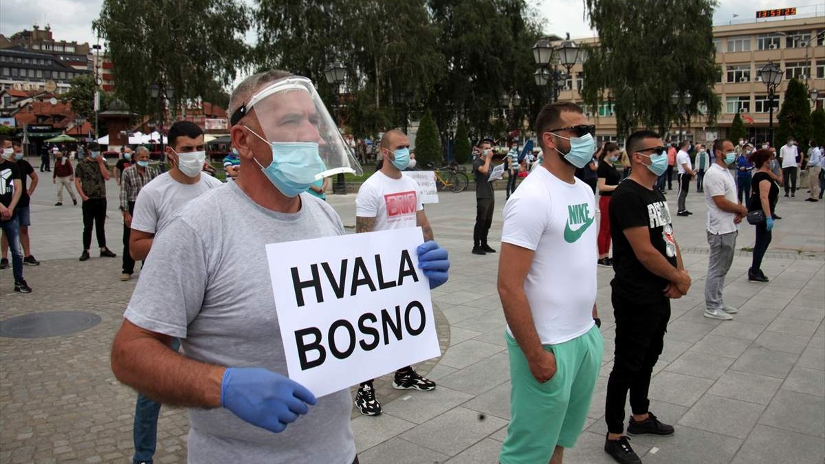 Protest "za vapaj, vazduh i život u Novom Pazaru, Sjenici i Tutinu"