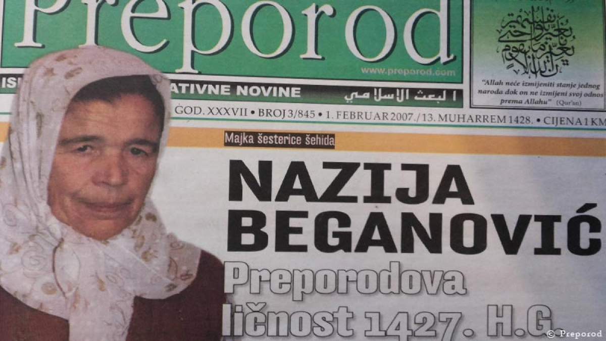 Otišla je svojim šehidima Nazija Beganović