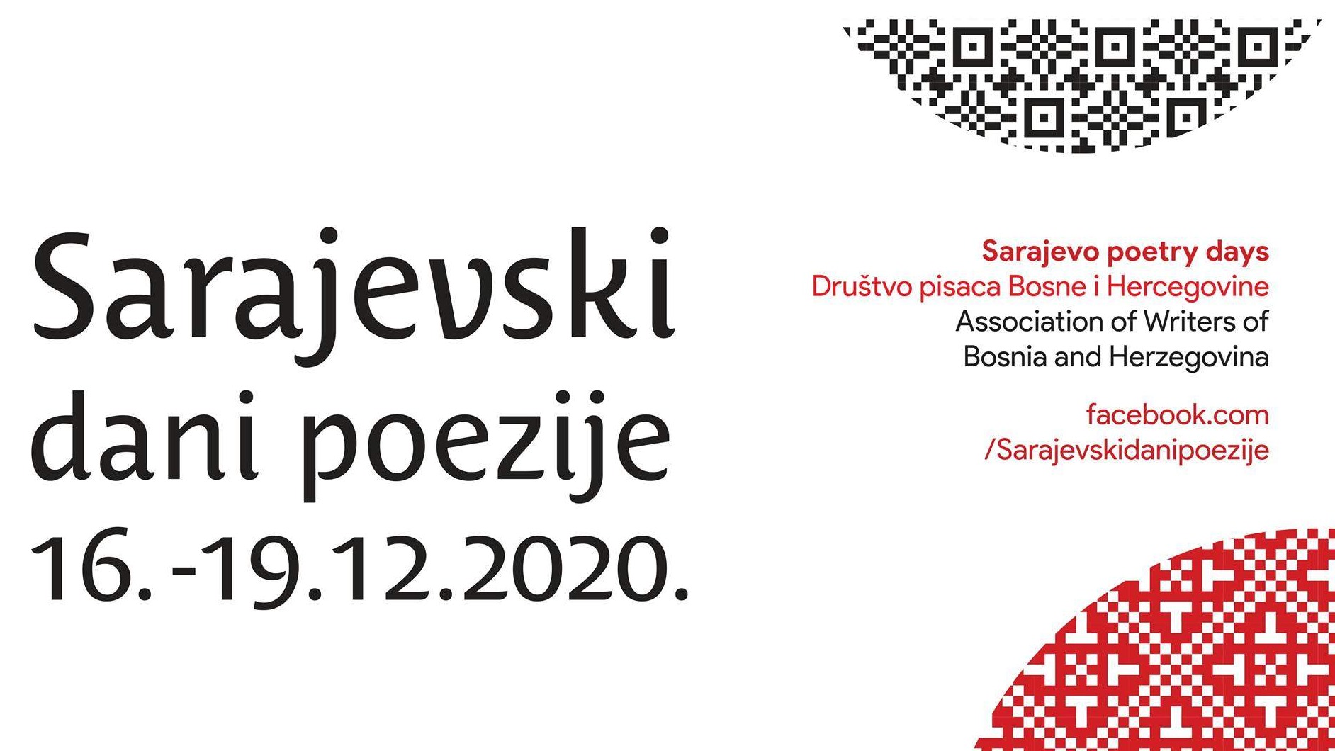 Danas počinje 59. pjesnička manifestacija "Sarajevski dani poezije"
