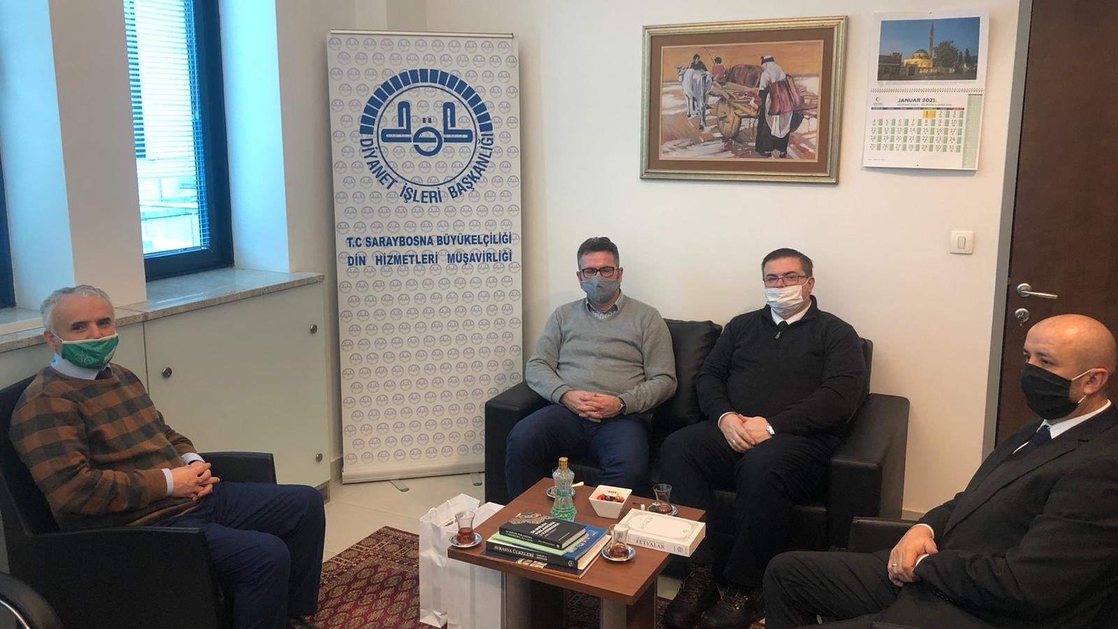 Delegacija Udruženja ilmijje posjetila savjetnika za vjerska pitanja u Ambasadi Republike Turske