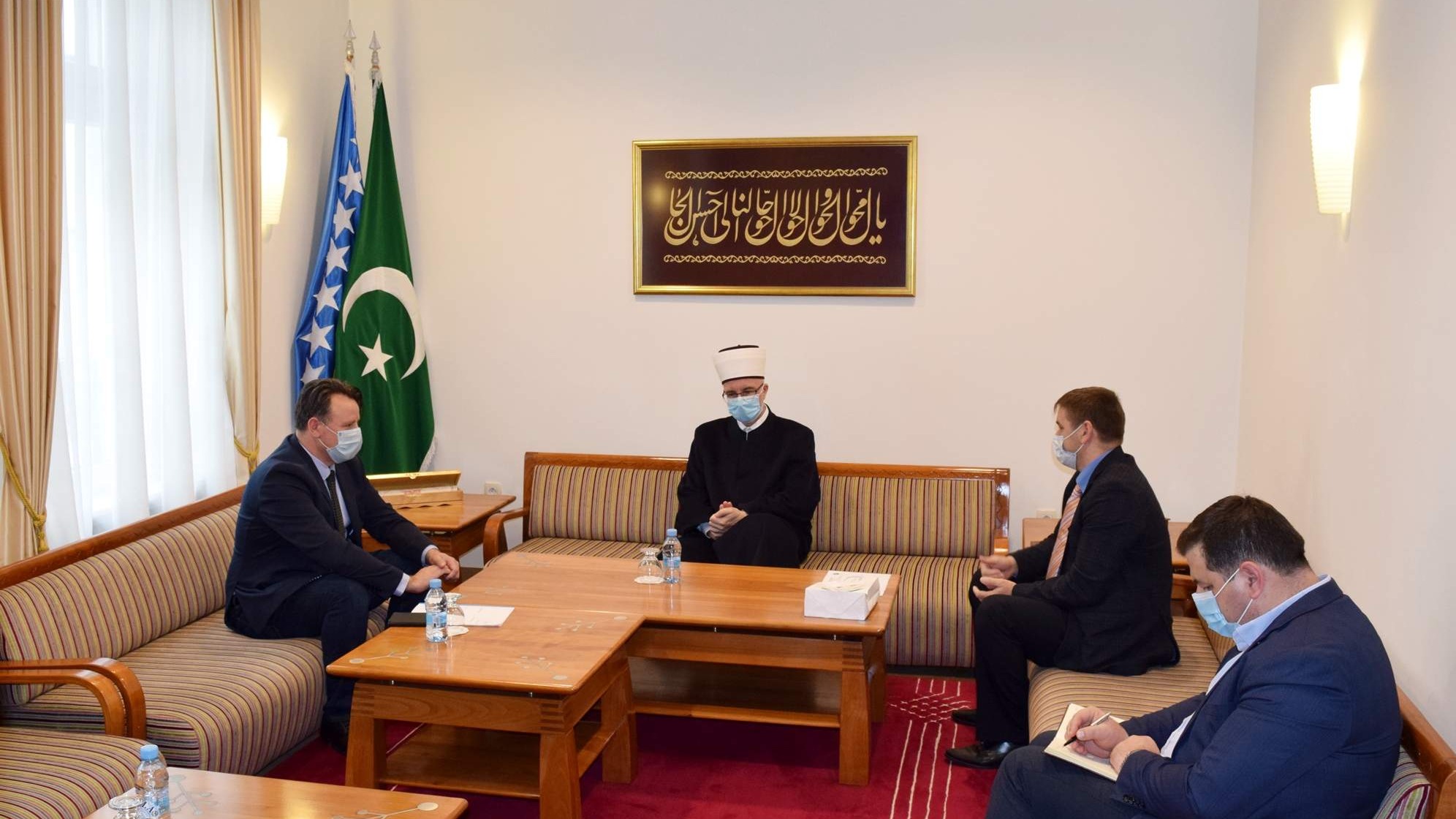 Muftija tuzlanski primio ministra za boračka pitanja i predsjednika Saveza demobilisanih boraca TK 