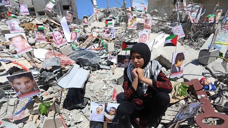 Gaza: Na ruševinama izložba fotografija djece ubijene u izraelskim napadima