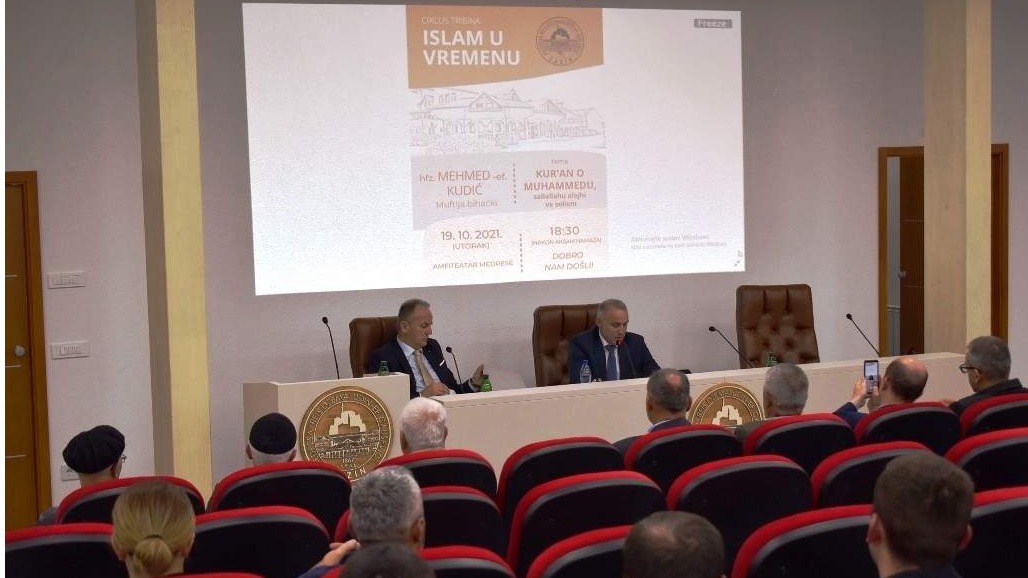 Tribina "Islam u vremenu": Muftija Kudić održao predavanje u Medresi "Reis Džemaludin-ef. Čaušević"