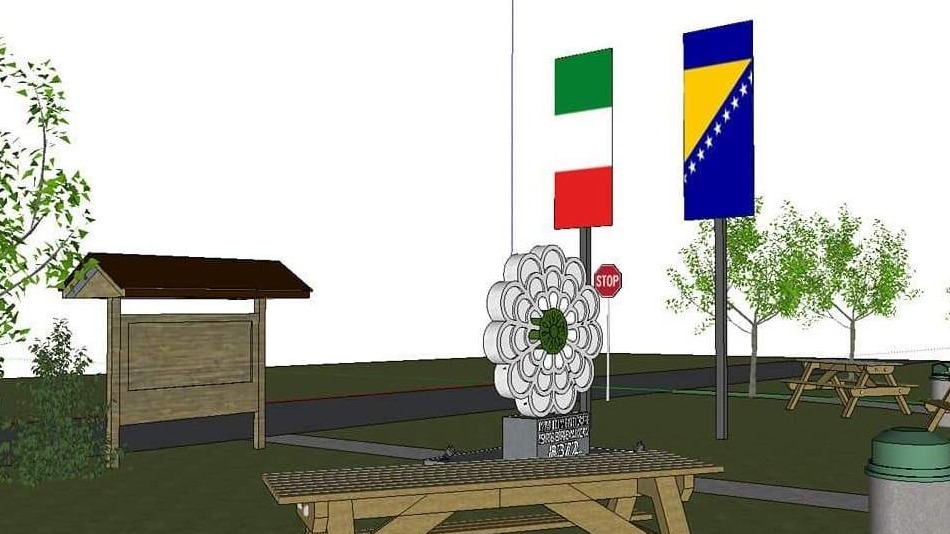 Spomen-obilježje "Cvijet Srebrenice" u Italiji: Akcija prikupljanja sredstava za projekat