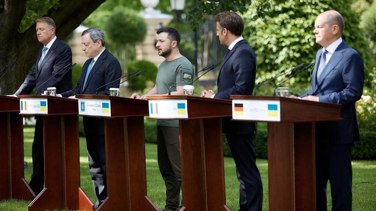 Njemačka, Francuska i Italija podržavaju davanje kandidatskog statusa Ukrajini za članstvo u EU