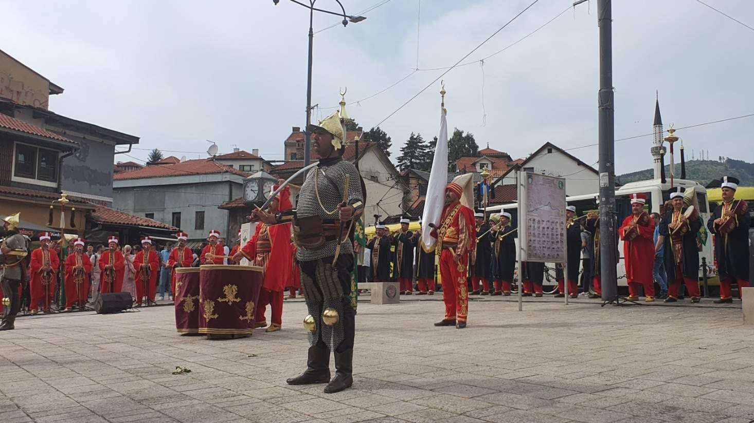 Turski vojni orkestar "Mehter" nastupio na Baščaršiji