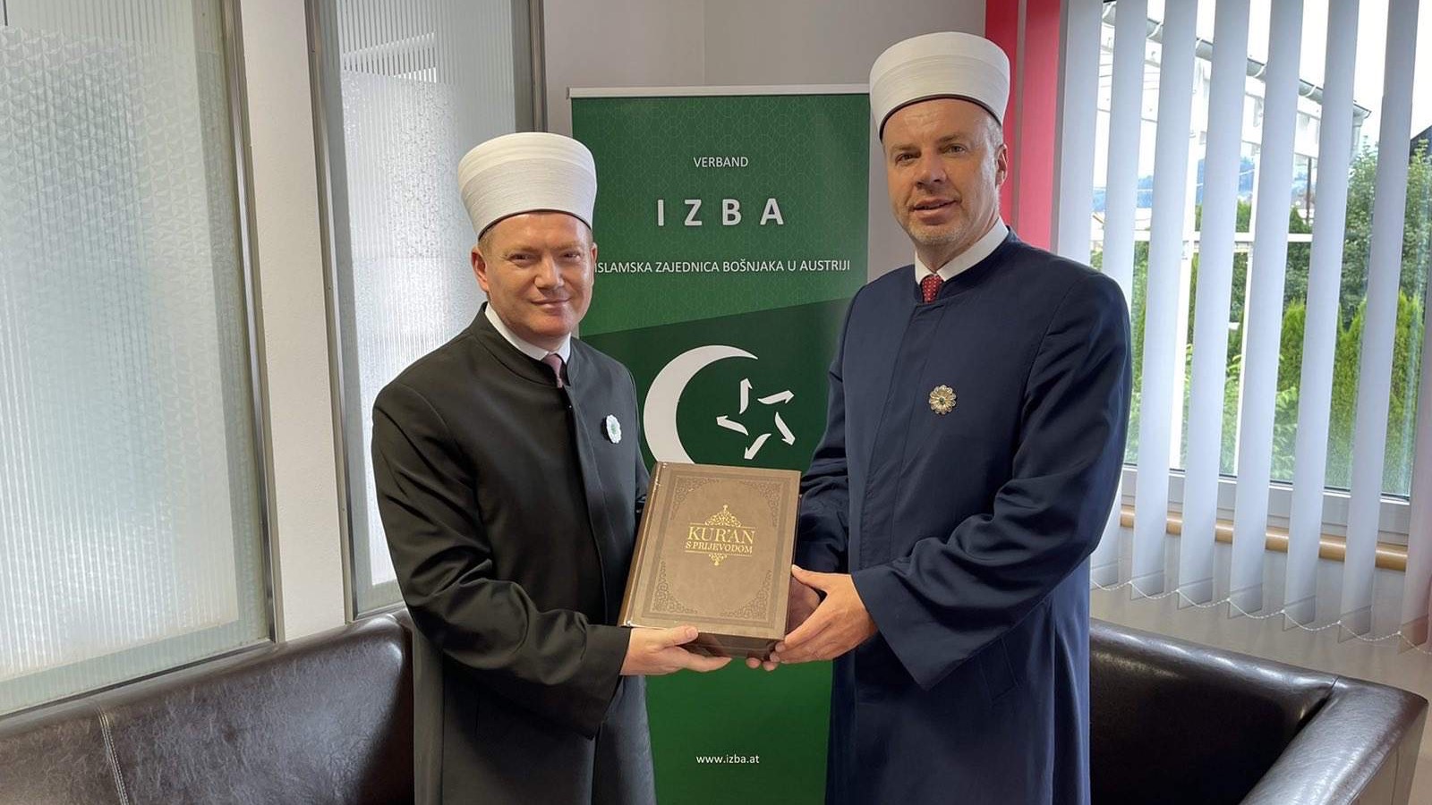 Muftija mr. Nevzet Porić posjetio glavnog imama Islamske zajednice Bošnjaka u Austriji mr. Hasudin-ef. Atanovića