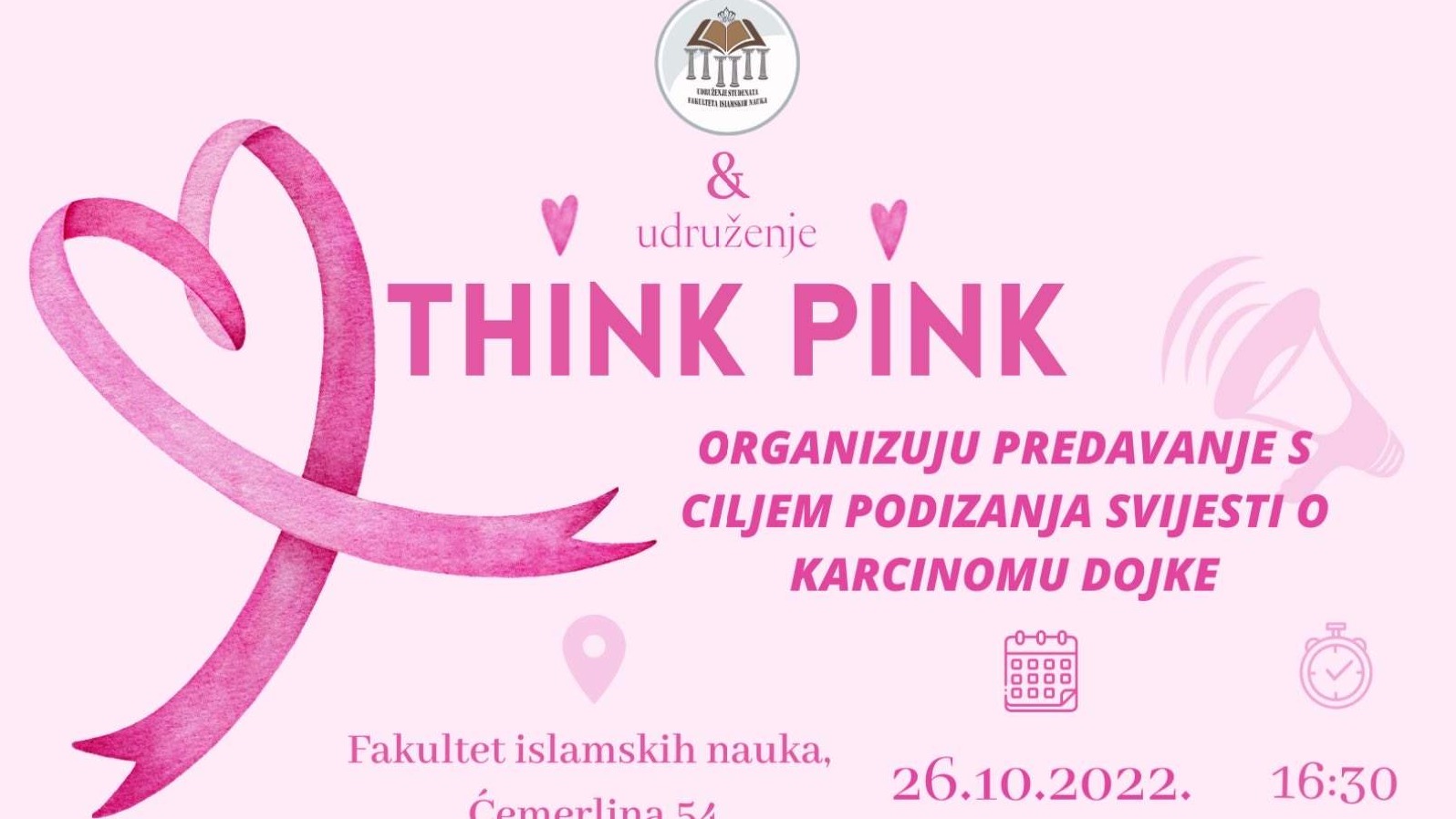 FIN: Danas predavanje o podizanju svijesti o karcinomu dojke 