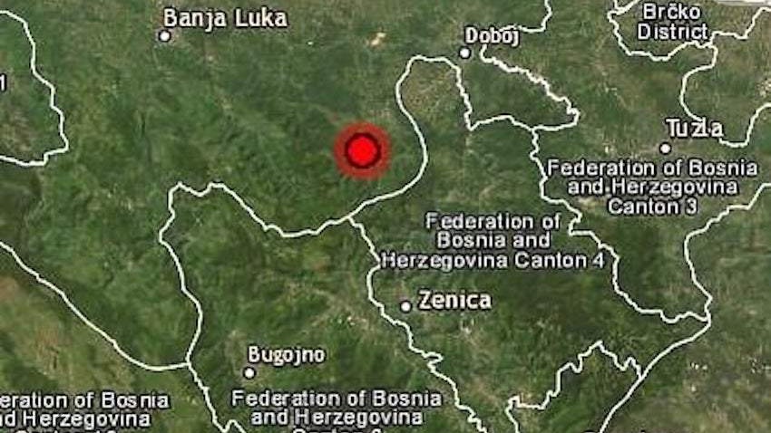 Jak zemljotres pogodio područje Željeznog Polja kod Zenice