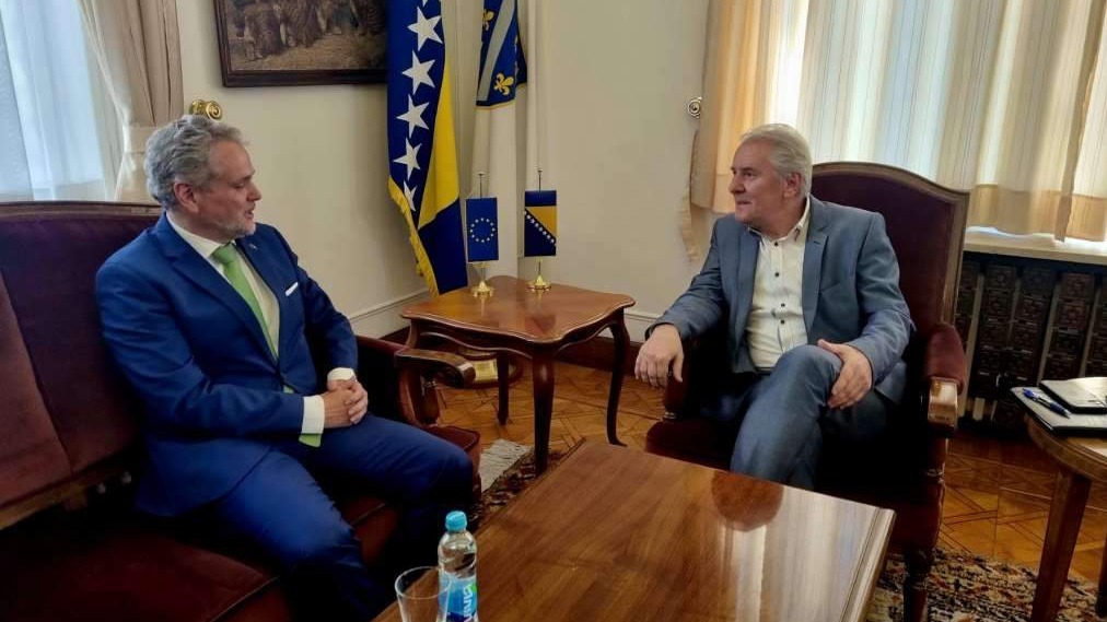 Potpredsjednik FBiH Lendo se sastao sa šefom Ureda EU u BiH Johannom Sattlerom