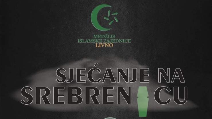 Sjećanje na genocid u Srebrenici na trgu u Livnu