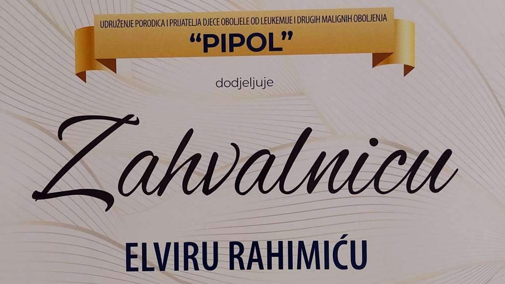 Rahimić uručio donaciju za podršku djece oboljele od leukemije u Tuzlanskom kantonu