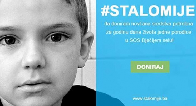 Putem online kampanje donirano 12.628,58 KM za SOS Dječija sela BiH