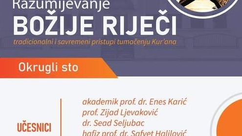 Bihać: Okrugli sto o temi "Razumijevanje Božije riječi: Tradicionalni i savremeni pristupi tumačenju Kur’ana"