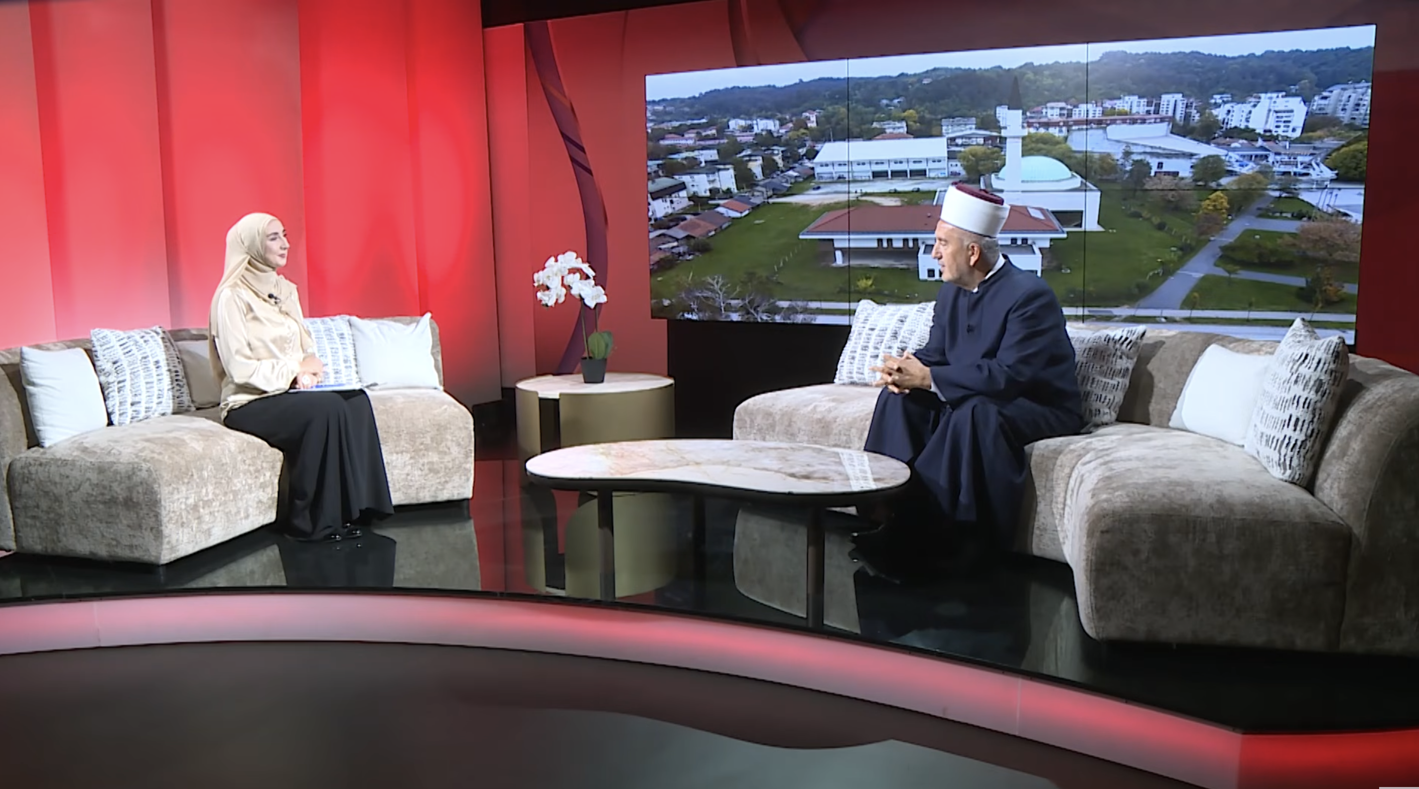 Zijad-ef. Vehabović u studiju Televizije BIR - Screenshot BIRTV