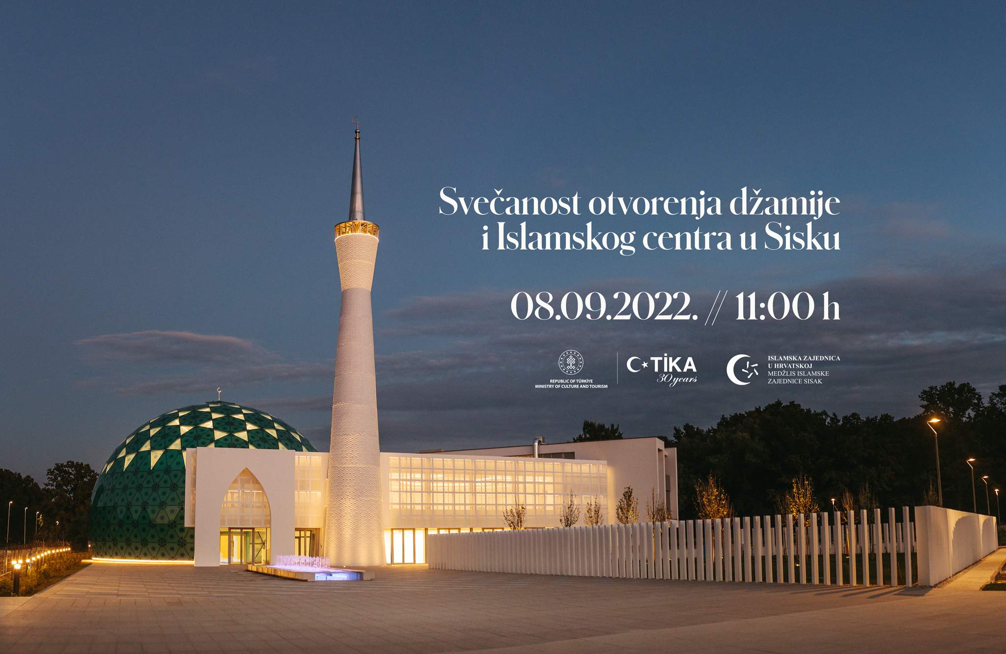 Poziv na svečanost otvorenja IKC Sisak.jpg - MIZ Sisak: Svečano otvorenje Islamskog centra 8. septembra