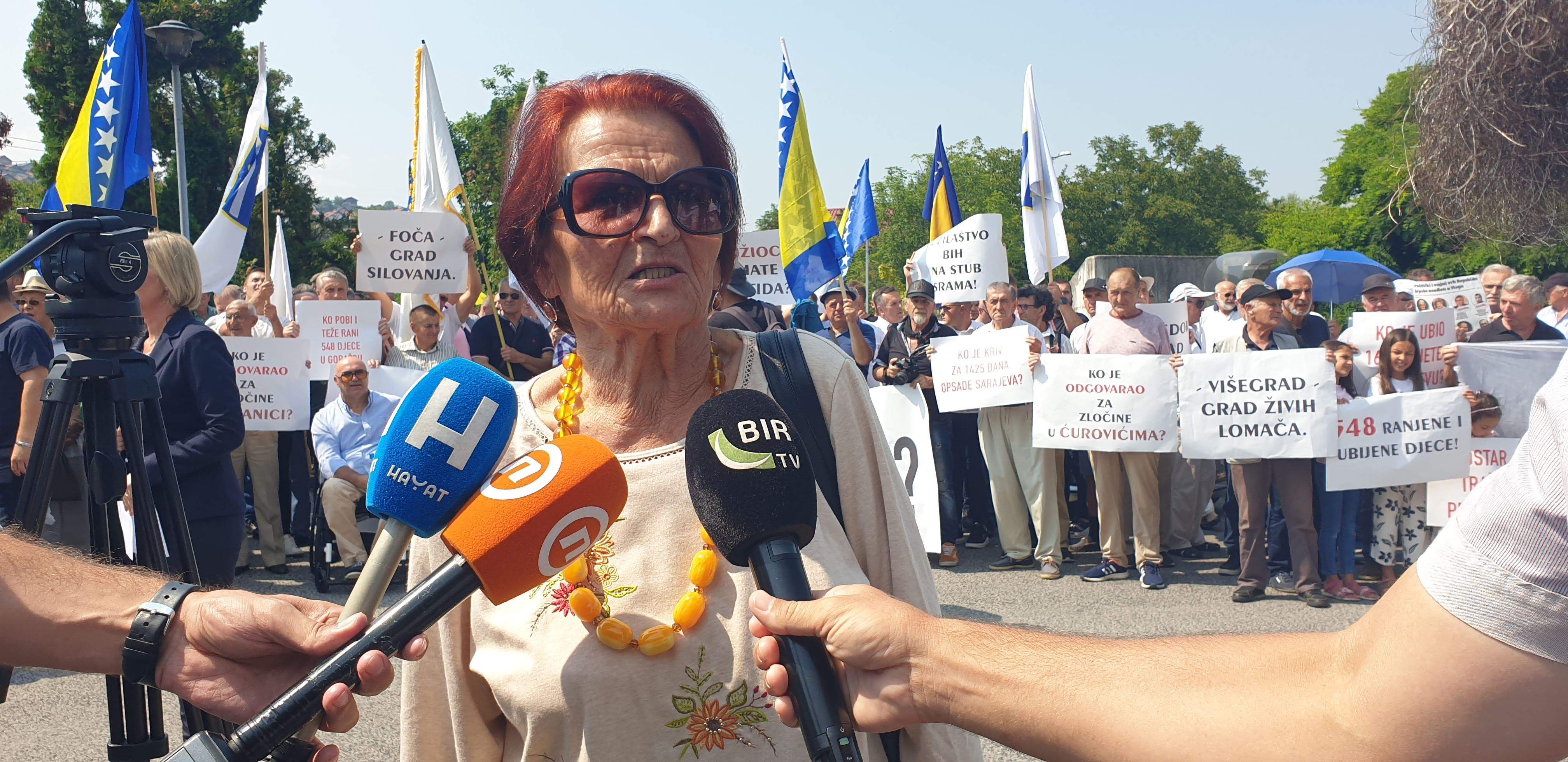 Kada Hotić, Udruženje “Pokret majke enklava Srebrenica i Žepa” - Protest protiv nepravednog progona branitelja BiH: Nećemo odustati od pravde