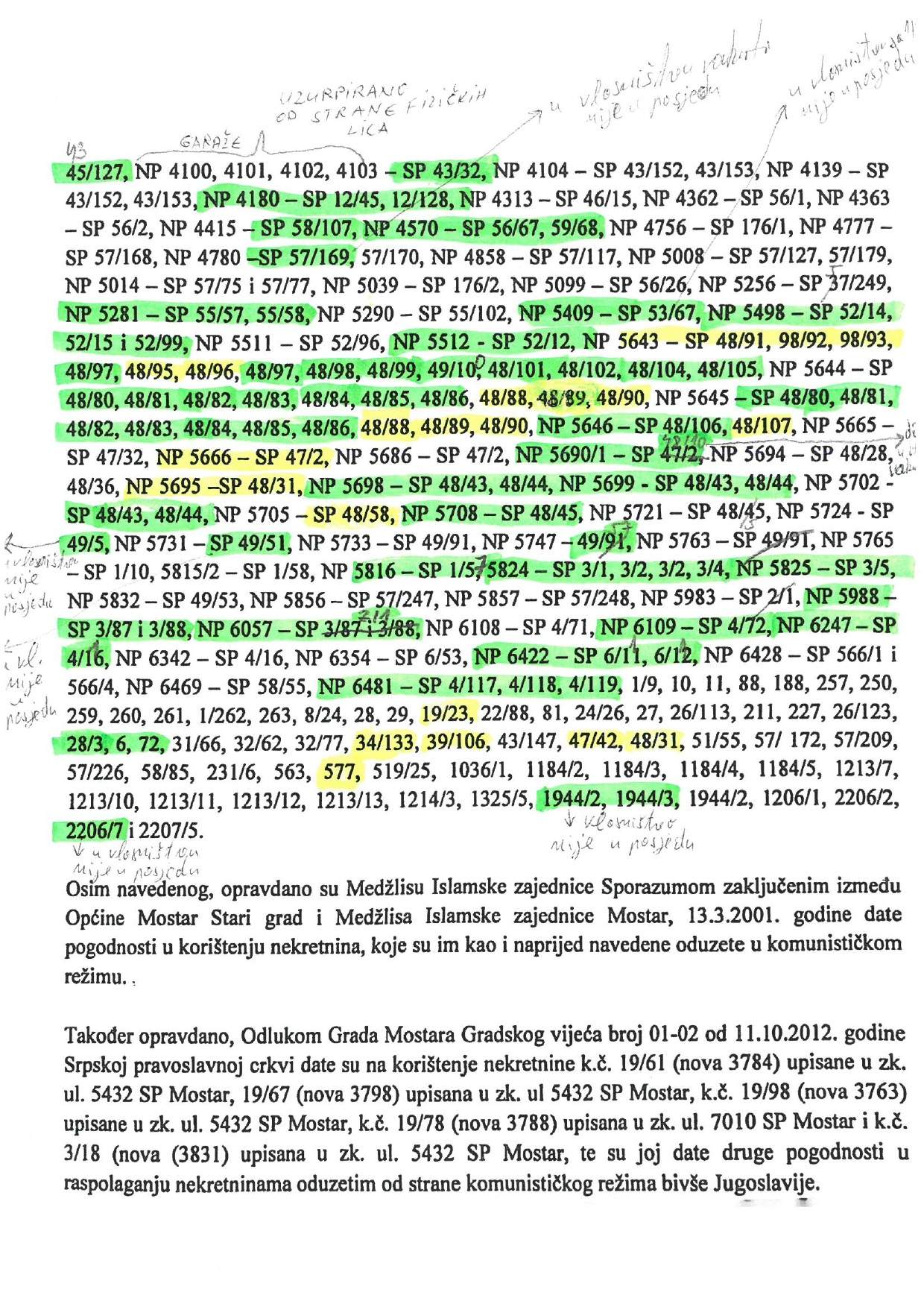 Kopija Odluke s k.č. za ilustracije_page-0002.jpg - Rješenja lokaliteta Lakišića harema ključno pitanje za budućnost Mostara
