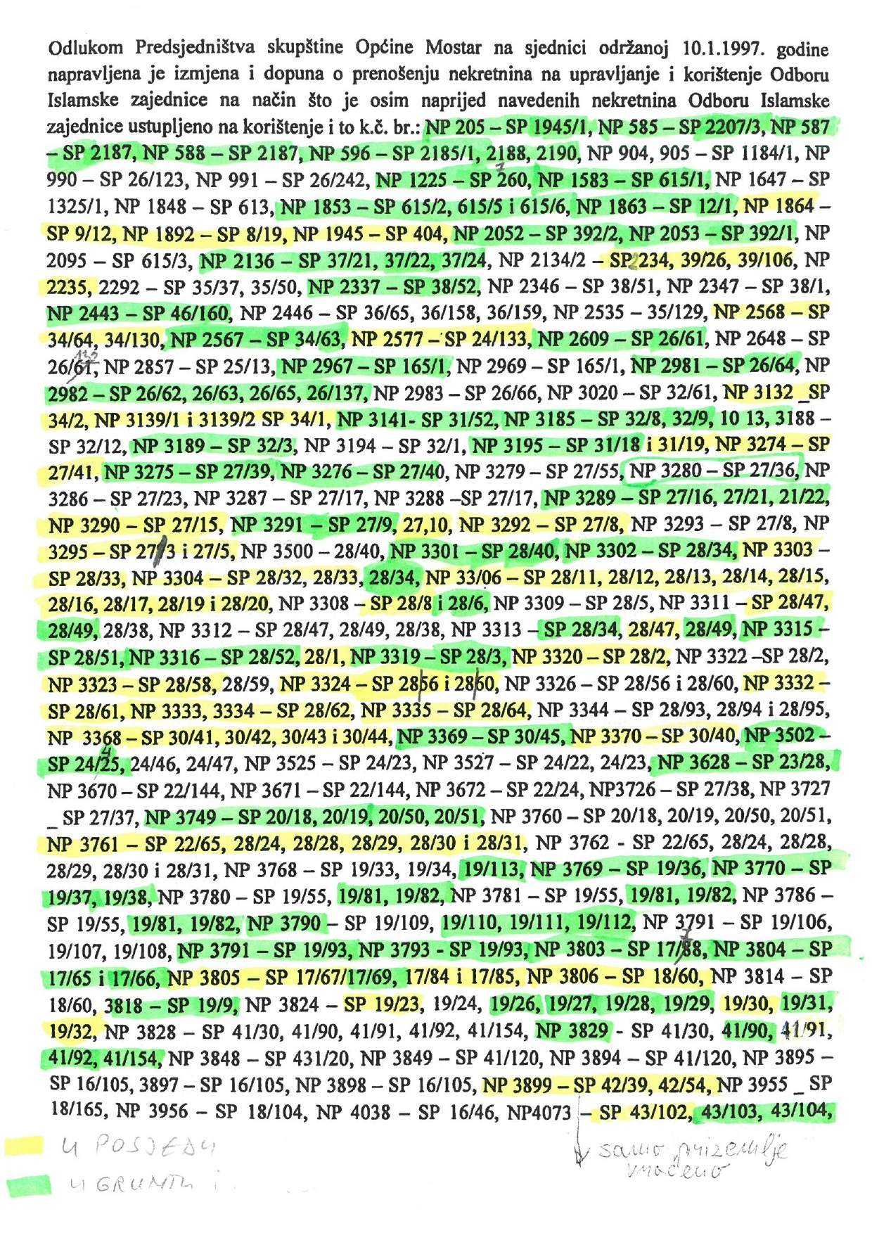 Kopija Odluke s k.č. za ilustracije_page-0001.jpg - Rješenja lokaliteta Lakišića harema ključno pitanje za budućnost Mostara